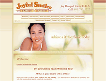 Tablet Screenshot of joyfulsmiles.com